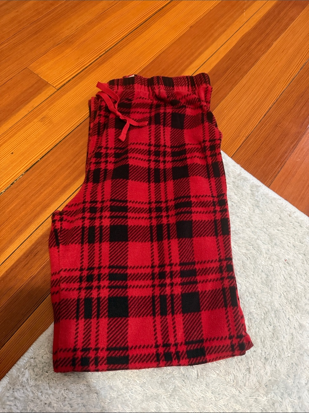Target Red and Black Plaid Kids Pajama Bottoms